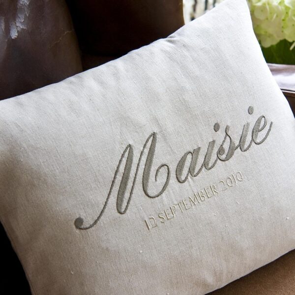 Embroidered - Wedding pillow 